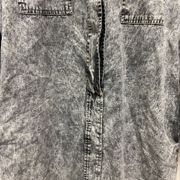 Vintage Don’t Stop Acid Wash Denim Dress - Picture 7 of 13